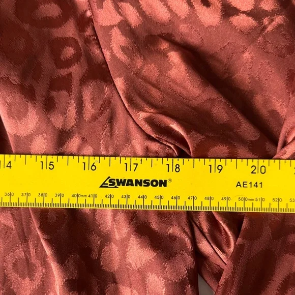 Jealous Tomato Rust Animal Print Blouse - Picture 12 of 14